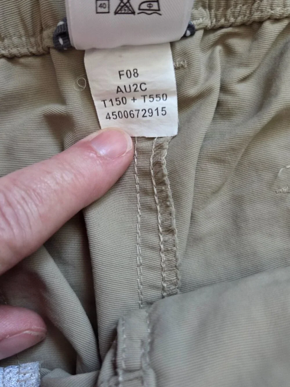 The North Face Mens XL Convertible Nylon Pant Beige Performance Belted Hiking